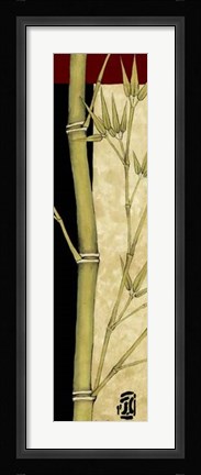 Framed Meditative Bamboo Panel III Print