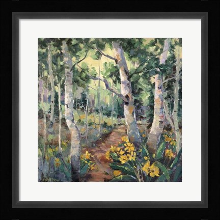 Framed Four Seasons Aspens II Print