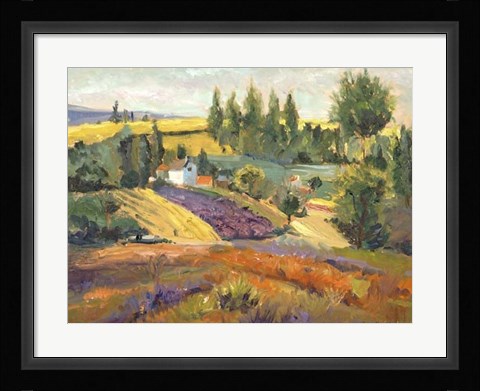 Framed Vineyard Tapestry II Print
