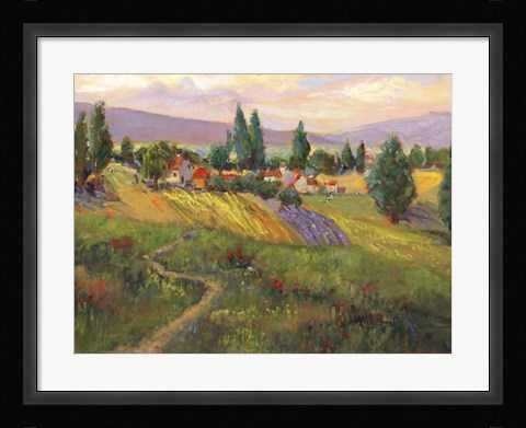 Framed Vineyard Tapestry III Print