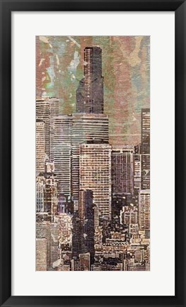 Framed Washed Skyline II Print