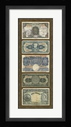 Framed Foreign Currency Panel II Print