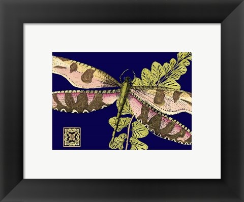 Framed Mini Shimmering Dragonfly IV Print