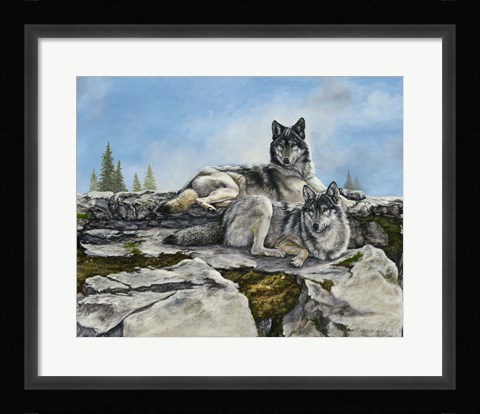 Framed Mountain Morning Print