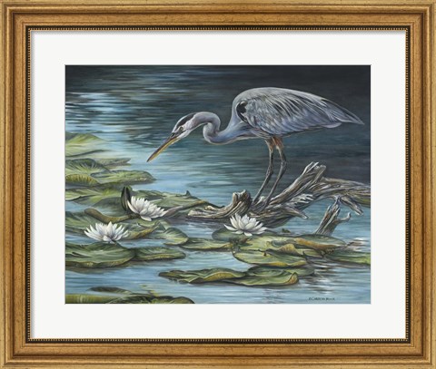 Framed Heron Haven Print