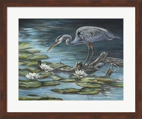Framed Heron Haven Print