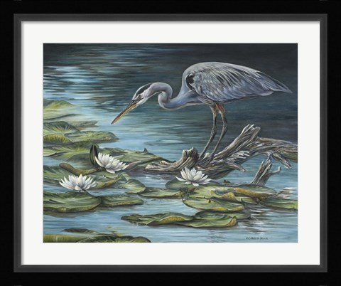 Framed Heron Haven Print
