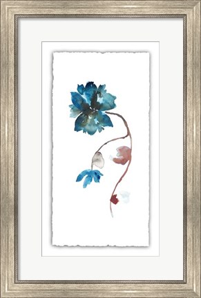Framed Floral Watercolor I Print