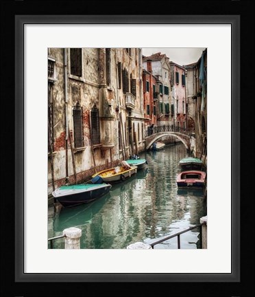 Framed Six Boats Print