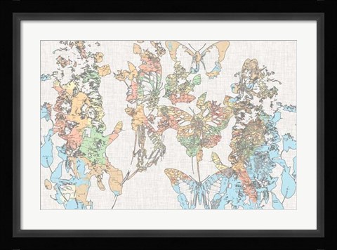 Framed Flight Plan I Print