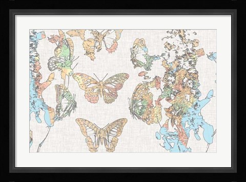 Framed Flight Plan II Print