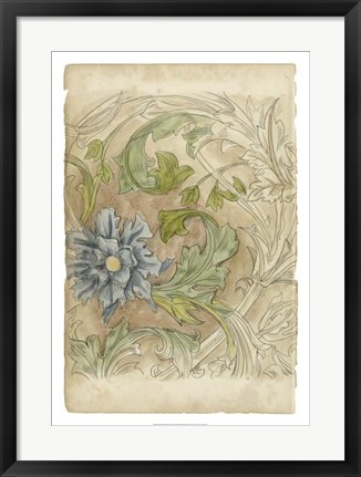 Framed Floral Pattern Study IV Print