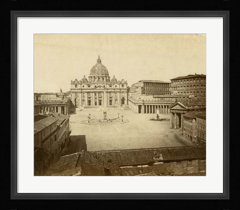 Framed St. Peter's Square Print