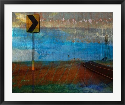 Framed Texas Open Road Print