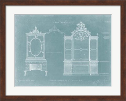Framed Two Bookcases Print