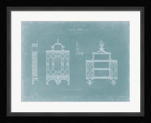 Framed Hanging Shelves I Print