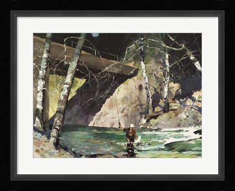 Framed Fishing Retreat I Print