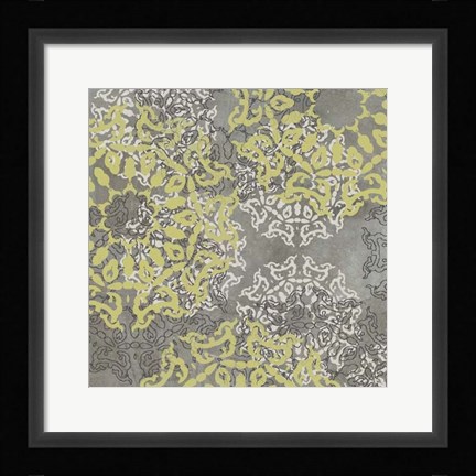 Framed Rosette Profusion II Print