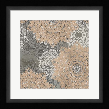 Framed Rosette Profusion III Print