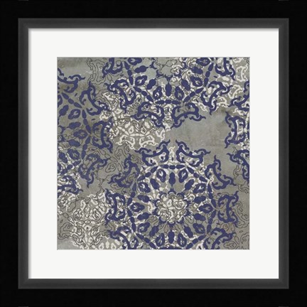 Framed Rosette Profusion V Print