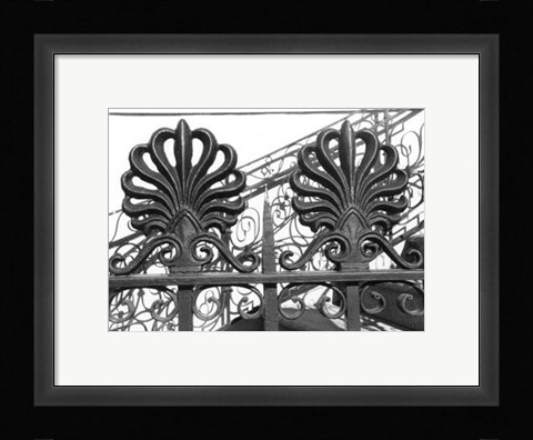 Framed Wrought Iron Elegance I Print