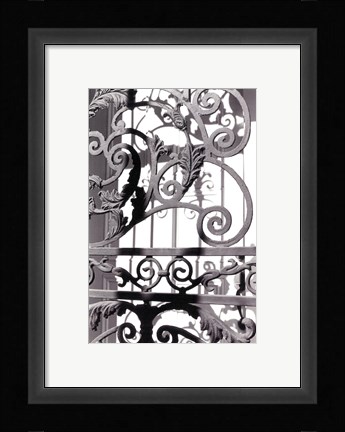 Framed Wrought Iron Elegance II Print