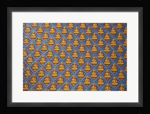 Framed Thai Buddhist Temple, Island of Penang, Malaysia Print