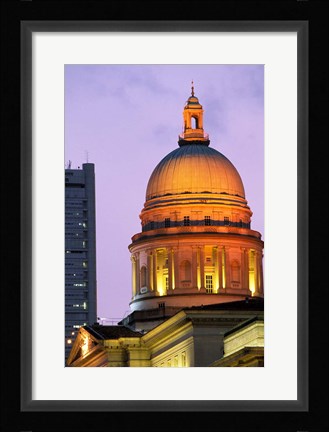 Framed Asia, Singapore, Padang. Supreme Court Building. Print