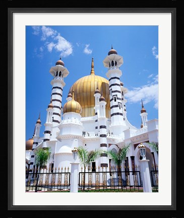 Framed Malaysia, Peninsular Malaysia, Perak, Kuala Kangsar, Ubudiah Mosque Print