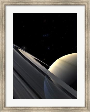 Framed Rings of Saturn Print