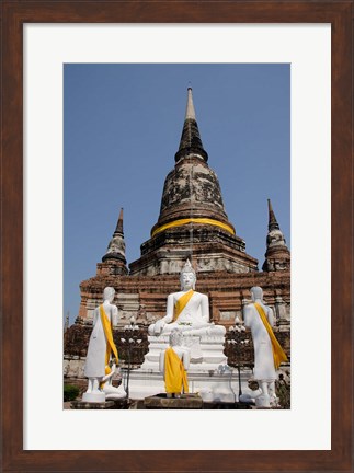 Framed Buddha statue, Wat Phra Chao Phya-thai, Ayutthaya, Thailand Print