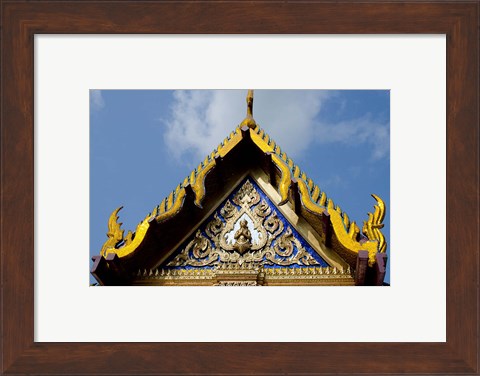 Framed Royal Monastery of Emerald Buddha, Grand Palace, Wat Phra Keo, Bangkok, Thailand Print
