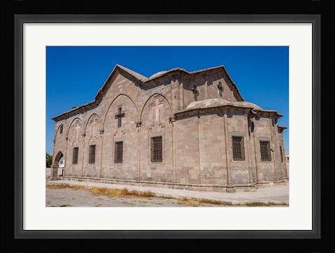 Framed Old abandoned church in Cappadocia, Central Anatolia, Turkey Print