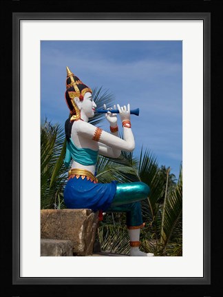 Framed Thailand, Ko Samui, Thai goddess statue Print