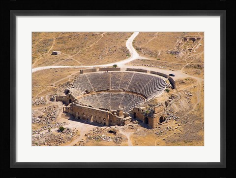 Framed Roman Amphitheater, Ancient Hierapolis, Pamukkale, Turkey Print