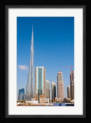 Framed Burj Khalifa, Dubai, United Arab Emirates Print
