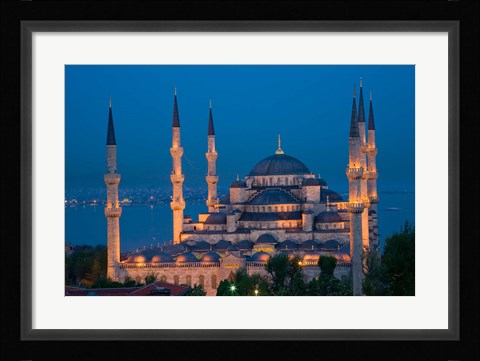 Framed Blue Mosque, Istanbul, Turkey Print