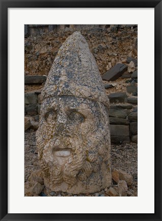 Framed Head Statues, Mount Nemrut, Turkey Print