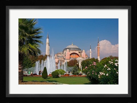 Framed Hagia Sophia Mosque, Istanbul, Turkey Print