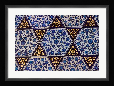 Framed Tile Inside Topkapi Palace, Istanbul, Turkey Print