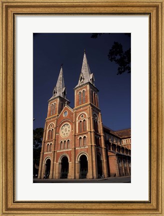 Framed Notre Dame Cathedral, Saigon, Vietnam Print