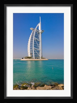 Framed Burj Al Arab Hotel, Dubai, United Arab Emirates Print