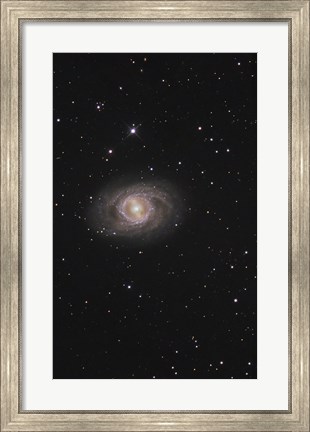 Framed Messier 95, A Barred Spiral Galaxy in the Constellation Leo Print