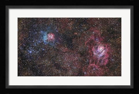 Framed Stars of the Sagittarius Constellation Print