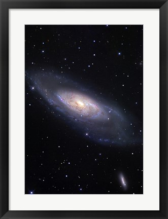Framed Messier 106, A Spiral Galaxy in the Constellation Canes Venatici Print