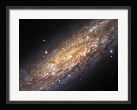 Framed Core of NGC 253, the Sculptor Galaxy Print