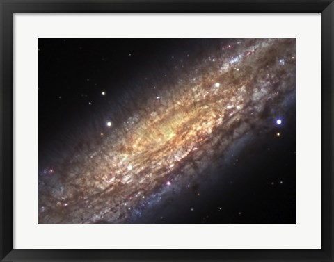 Framed Core of NGC 253, the Sculptor Galaxy Print
