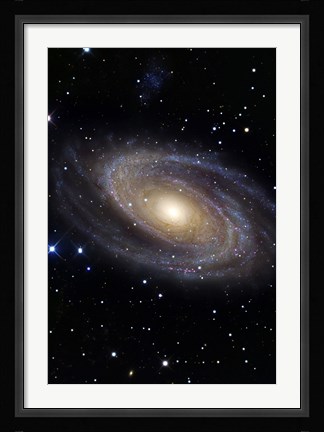 Framed Messier 81, A Spiral Galaxy in the Constellation Ursa Major Print