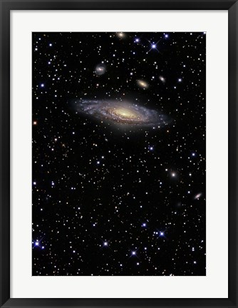 Framed NGC 7331, A Spiral Galaxy in the Constellation Pegasus Print