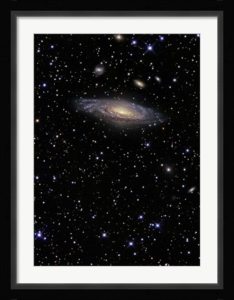 Framed NGC 7331, A Spiral Galaxy in the Constellation Pegasus Print